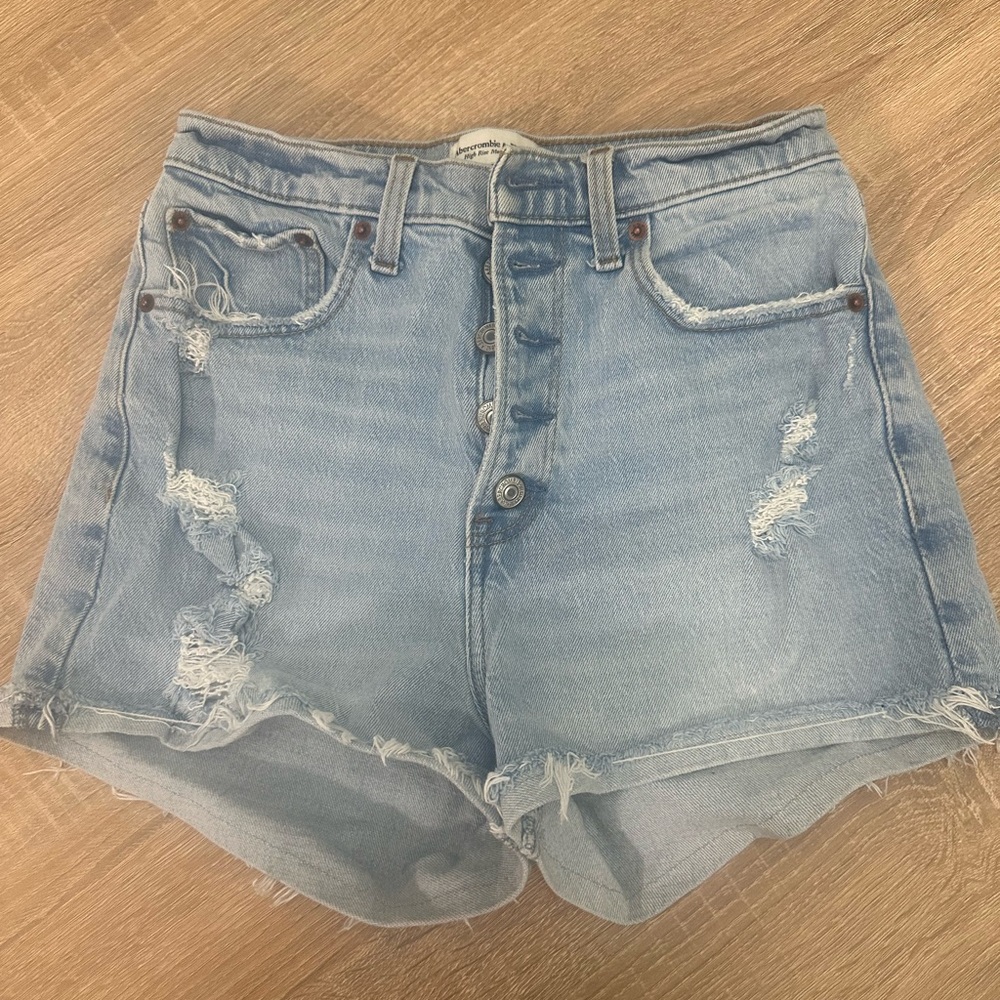 Abercrombie & Fitch Light Blue Jean Shorts